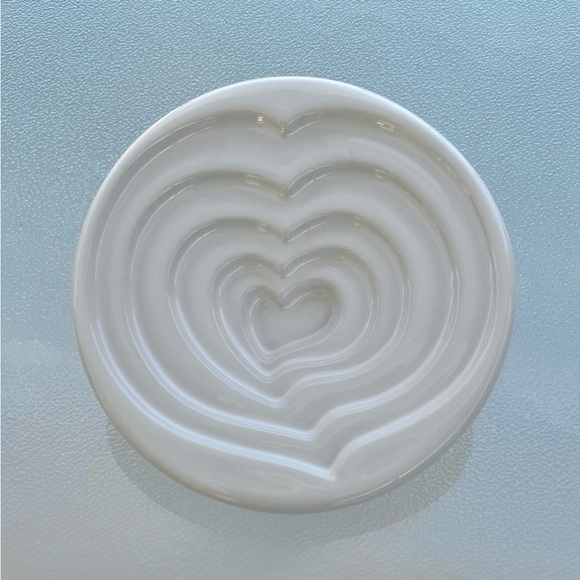 Mary Judge Other - Mary Judge Terraced Heart Porcelain Ceramic Olive Oil Dipping Dish